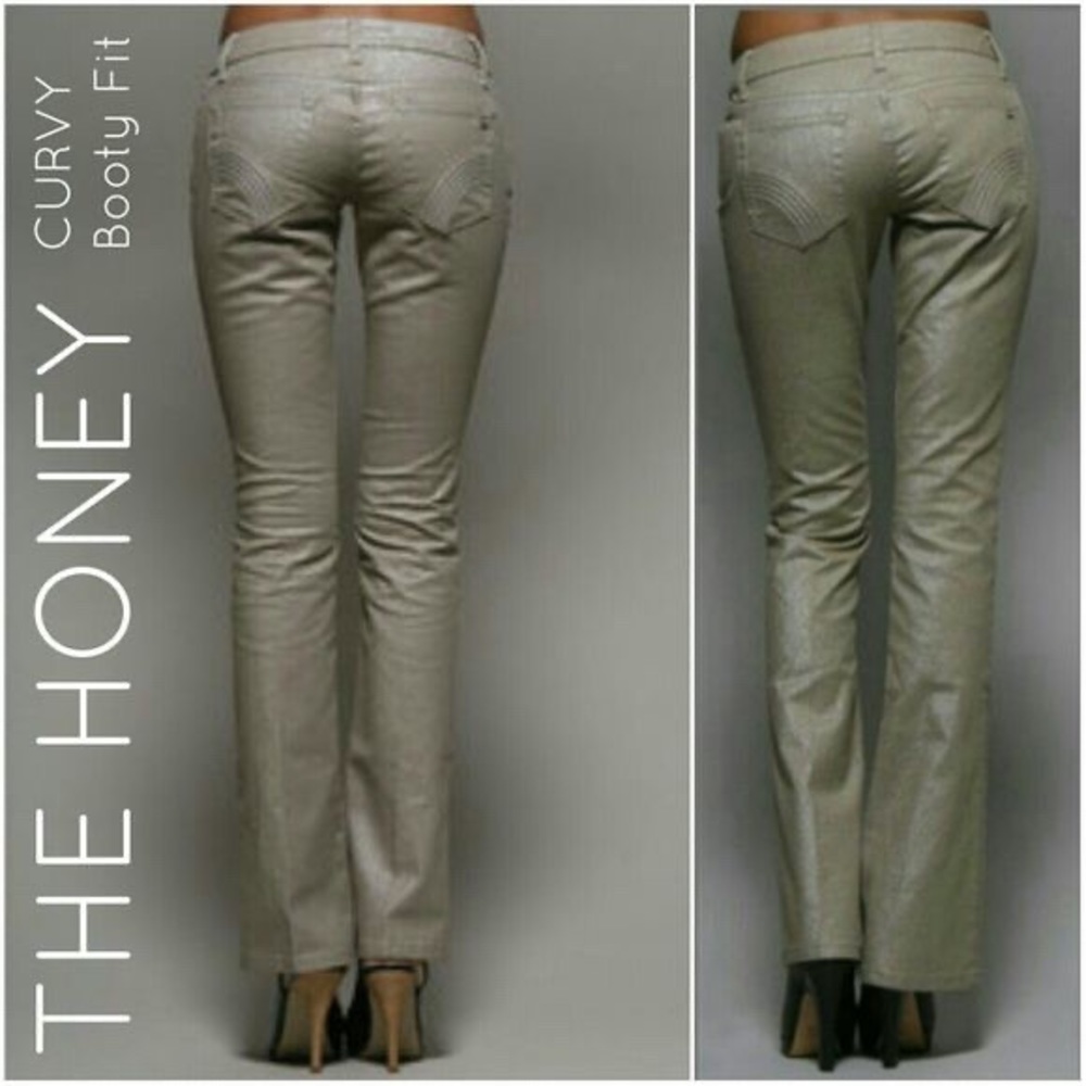 Joe's THE HONEY Curvy “Bronze Sparkle” Jeans